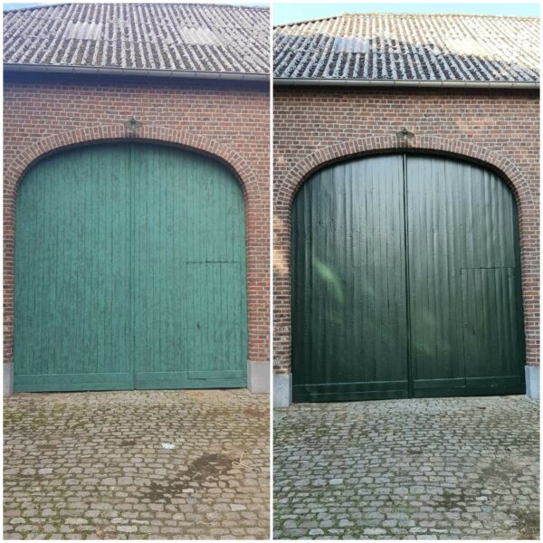 Restauratie van garagepoort