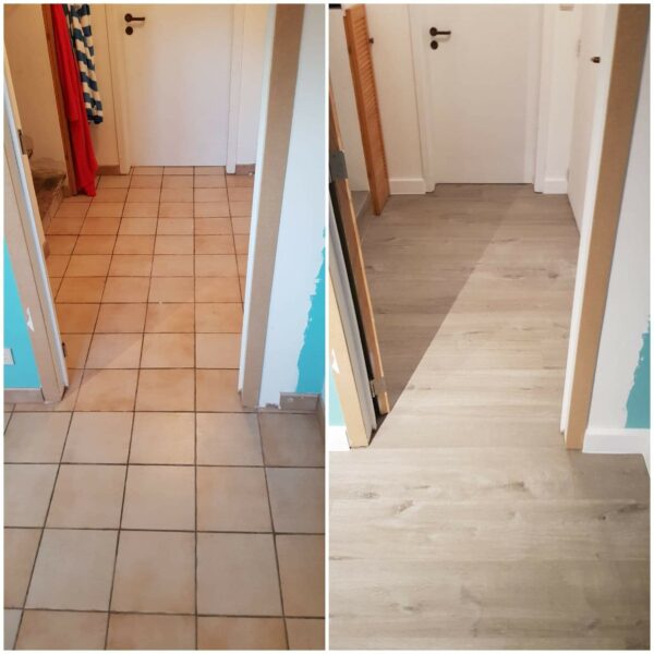 Klik vinyl laminaat leggen