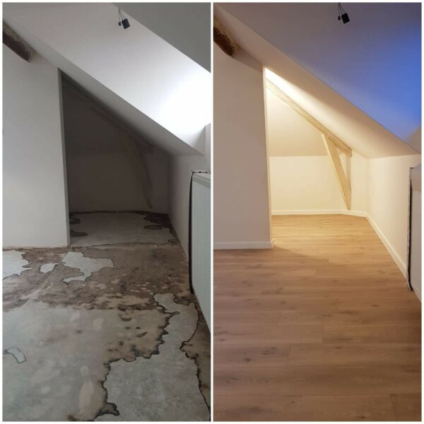 Klik vinyl laminaat leggen
