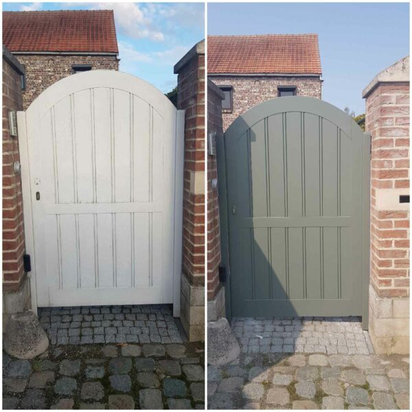 Tuinpoort schilderen